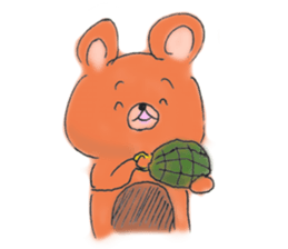 Scheming bear sticker #7631627