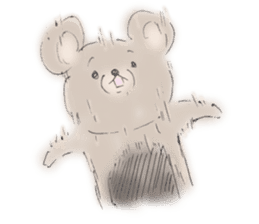 Scheming bear sticker #7631630