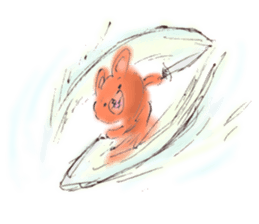 Scheming bear sticker #7631658