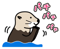Sea creature Rakko(sea otter)  Sticker 1 sticker #7646239