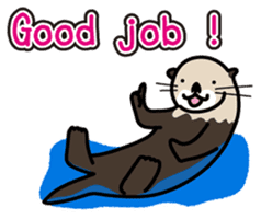 Sea creature Rakko(sea otter)  Sticker 1 sticker #7646246
