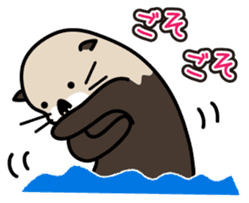 Sea creature Rakko(sea otter)  Sticker 1 sticker #7646250