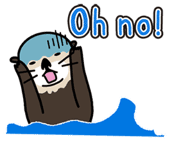 Sea creature Rakko(sea otter)  Sticker 1 sticker #7646251