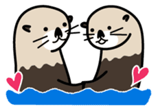 Sea creature Rakko(sea otter)  Sticker 1 sticker #7646253