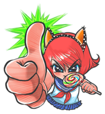 The Cutie Foxy Girl sticker #7646380