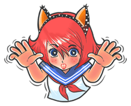 The Cutie Foxy Girl sticker #7646384