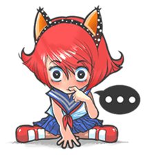The Cutie Foxy Girl sticker #7646386