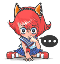 The Cutie Foxy Girl sticker #7646386