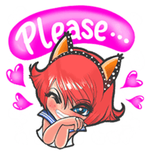 The Cutie Foxy Girl sticker #7646387