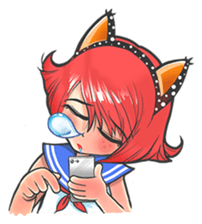 The Cutie Foxy Girl sticker #7646395