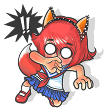 The Cutie Foxy Girl sticker #7646398