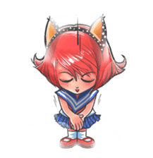 The Cutie Foxy Girl sticker #7646418