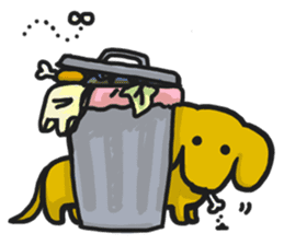 AFu the Dachshund sticker #7775480