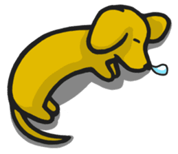 AFu the Dachshund sticker #7775499