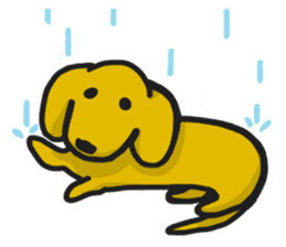 AFu the Dachshund sticker #7775500