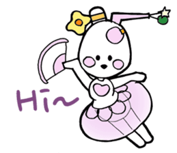 Dogsili - dreaming ballerina sticker #7855052