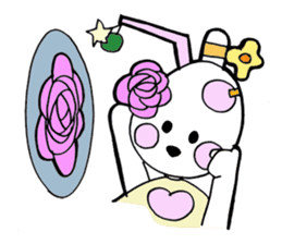 Dogsili - dreaming ballerina sticker #7855054