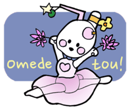 Dogsili - dreaming ballerina sticker #7855055