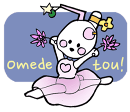 Dogsili - dreaming ballerina sticker #7855055