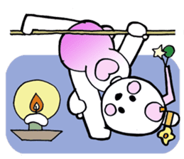 Dogsili - dreaming ballerina sticker #7855058