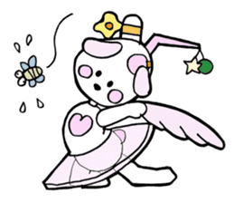 Dogsili - dreaming ballerina sticker #7855060