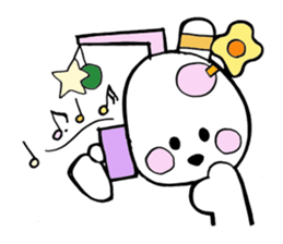 Dogsili - dreaming ballerina sticker #7855061