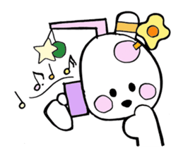 Dogsili - dreaming ballerina sticker #7855061