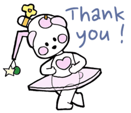 Dogsili - dreaming ballerina sticker #7855063