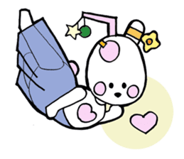 Dogsili - dreaming ballerina sticker #7855064