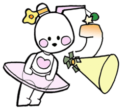 Dogsili - dreaming ballerina sticker #7855066