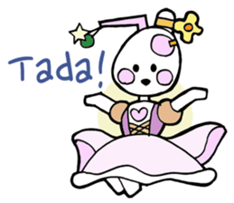 Dogsili - dreaming ballerina sticker #7855073