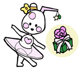 Dogsili - dreaming ballerina sticker #7855074