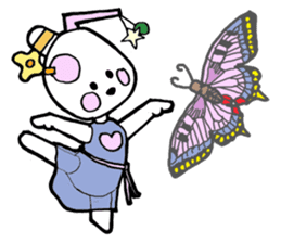 Dogsili - dreaming ballerina sticker #7855076