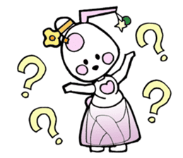 Dogsili - dreaming ballerina sticker #7855080