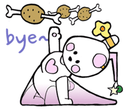 Dogsili - dreaming ballerina sticker #7855081