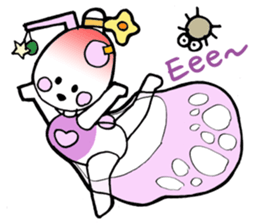 Dogsili - dreaming ballerina sticker #7855083