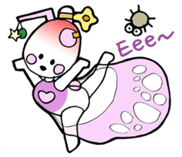Dogsili - dreaming ballerina sticker #7855083