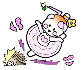 Dogsili - dreaming ballerina sticker #7855085