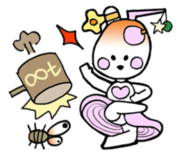 Dogsili - dreaming ballerina sticker #7855086