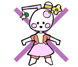 Dogsili - dreaming ballerina sticker #7855087