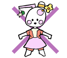 Dogsili - dreaming ballerina sticker #7855087