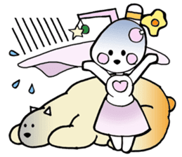 Dogsili - dreaming ballerina sticker #7855088