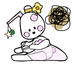 Dogsili - dreaming ballerina sticker #7855090