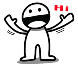 Simple Line Man sticker #7883180