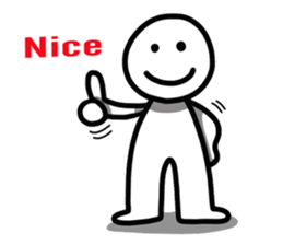 Simple Line Man sticker #7883182