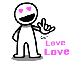 Simple Line Man sticker #7883190