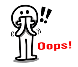 Simple Line Man sticker #7883193