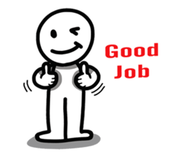 Simple Line Man sticker #7883202