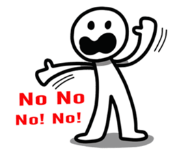 Simple Line Man sticker #7883218