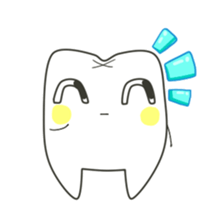 Teeth-cyan sticker #7946633